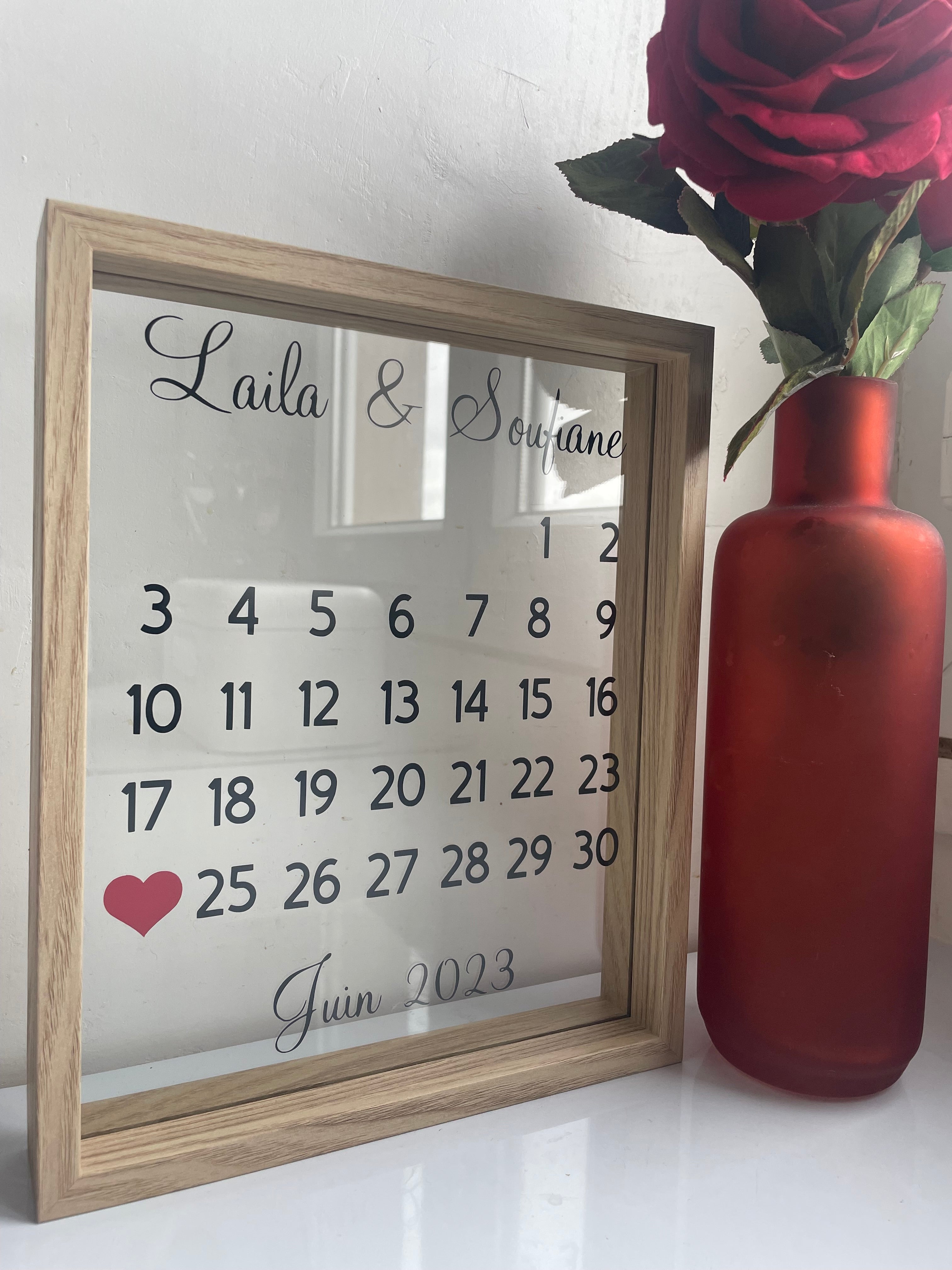 CADRE PERSONNALISÉ CALENDRIER