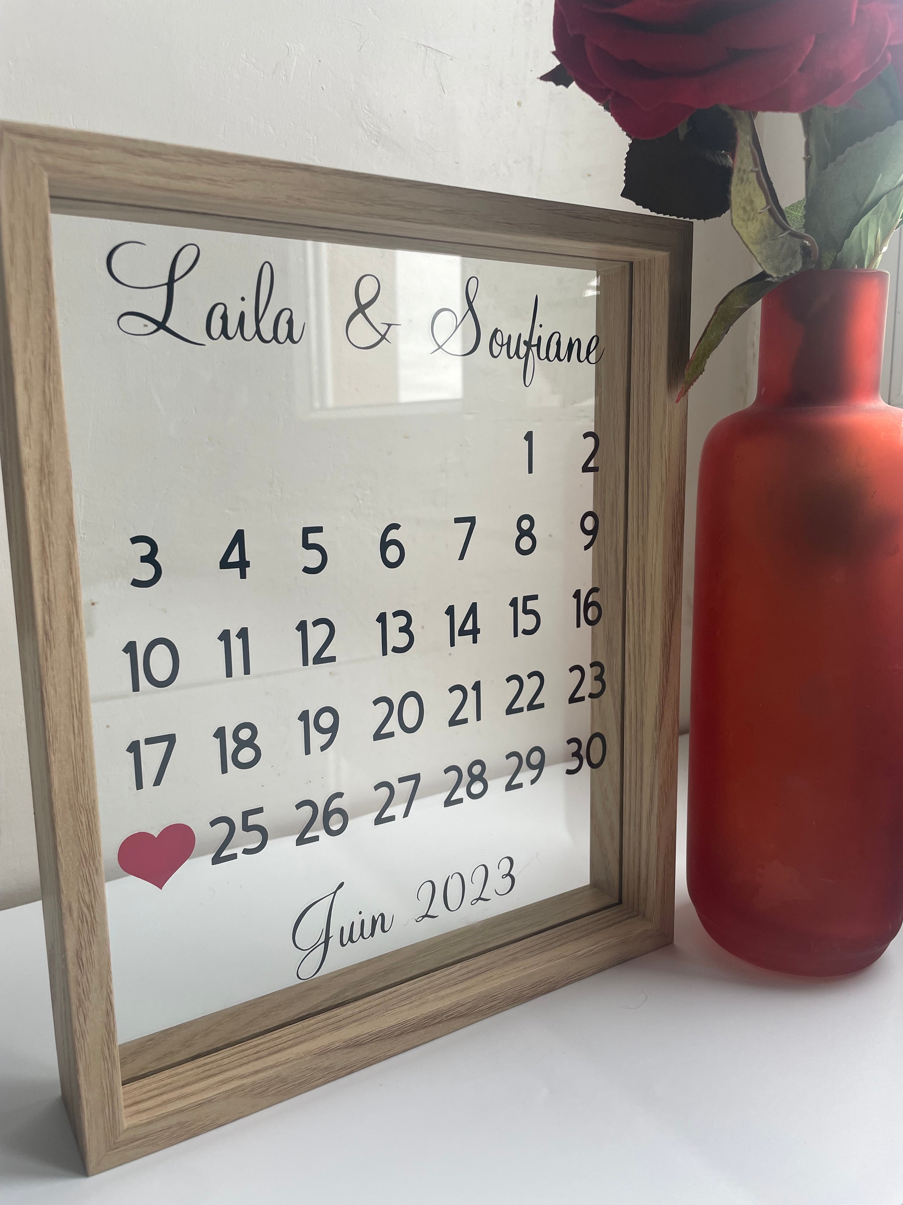 CADRE PERSONNALISÉ CALENDRIER